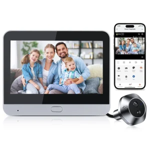 Video Doorbell Camera Door Viewer with 4.3