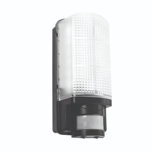 Saxby Black Motion LED PIR 1lt Wall IP44 6W CCT - 73716