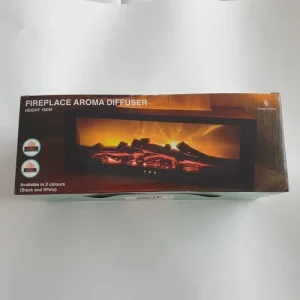 Sense Aroma Fireplace Aroma Diffuser Electric LED Flame Effect Humidifier Black