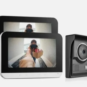 Video Intercom Doorbell with Two Monitors