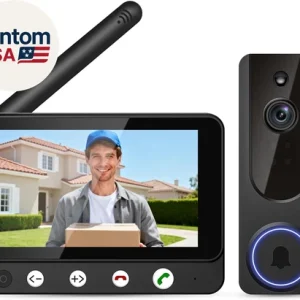 Wireless Doorbell Camera Video Monitor with Display 4.5