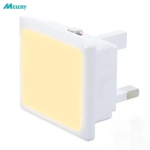 Automatic 0.3W LED Night Light UK Plug in Warm/Day White Sensor Smart Home Use~